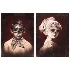 Kim Hamilton Sulit, a. The Condemned One b. Soon They Will All Abandon You, a) oil on canvas<br /> b) oil on canvas