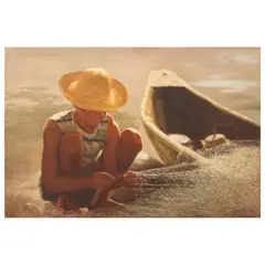 Vincent Ramos, Fisherman, oil on canvas