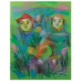 Denis Diego, Harvest, pastel on paper