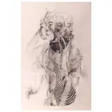 Lui Gonzales, Untitled, graphite and collage on paper