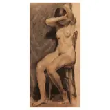 Vicente Manansala, Nude, pastel on paper