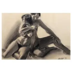 Nude by Cesar Legaspi, pastel on paper, sold Apr 2023