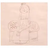 Untitled by Mauro Malang Santos, pastel on paper, sold Apr 2023