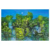 With Vitality Overflowing by Juvenal Sansó Garrit, acrylic on paper, sold Apr 2023