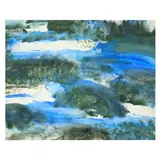 Surf and Rocks X by Juvenal Sansó Garrit, acrylic on paper, sold Apr 2023