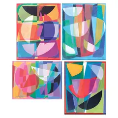 Jaime Roque, a. Abstract b. Abstract c. Abstract d. Abstract, a) pastel on paper <br>b) pastel on paper