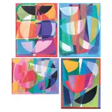 Jaime Roque, a. Abstract b. Abstract c. Abstract d. Abstract, a) pastel on paper <br>b) pastel on paper