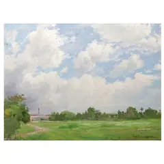 Novaliches by Romulo Galicano, oil on canvas, sold Apr 2023