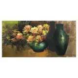 Still Life by Cesar Buenaventura, oil on canvas, sold Apr 2023