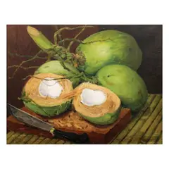 Gabriel Custodio, Still Life (Buko), oil on canvas