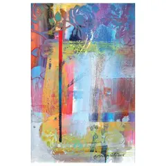 Ross Capili, Memento III (Imprints from the Past), acrylic on canvas