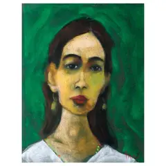 Gino Tioseco, Portrait, pastel on paper