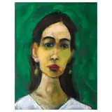 Gino Tioseco, Portrait, pastel on paper