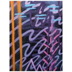 Distort Monsters, Untitled, spray paint on canvas
