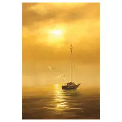 Federico Gonzales, Sunset, oil on canvas