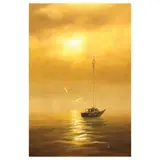 Federico Gonzales, Sunset, oil on canvas