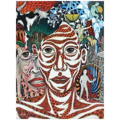 Melvin Guirhem, Untitled, acrylic on canvas