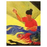 Juan S.P. Hidalgo, Jr., Mother Asia, mixed water, color, acrylic on paper