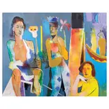 Marcel Antonio, Menage a Trois, oil and acrylic on canvas