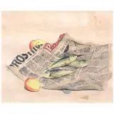 Fidel Sarmiento, Still Life, watercolor on paper