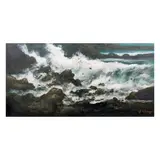 Antonio Calma, Sea Side, oil on canvas