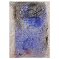 Untitled by Augusto Albor, mixed media on canvas, sold Apr 2023