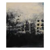 Iza Caparas, Abstract- Love and The City Series, acrylic and oil on canvas