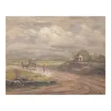 M. Rivera, Landscape, oil on canvas
