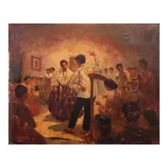 Jc Antonio, Sayaw, oil on canvas