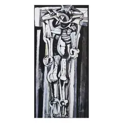 Ang Kiukok, Crucifixion, watercolor on paper