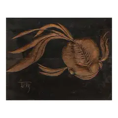 Untitled (Fish) by Virginia Ty-Navarro, carved wood, sold Apr 2023