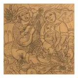 Norma Belleza, Buhay Pamilya, graphite on paper