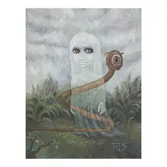 Untitled by Luis Lorenzana, oil on canvas, sold Apr 2023