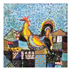 Untitled by Manuel Baldemor, tile, sold Apr 2023