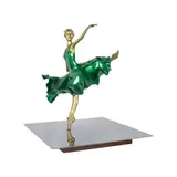 Ferdinand Cacnio, Turning Point: Change with Grace, painted welded brass