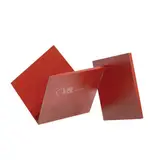 Arturo Luz, Homage to Fernando Zobel, mild steel metal plate in flat red finish
