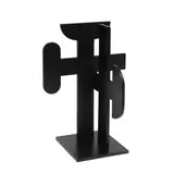 Arturo Luz, Figura #3, mild steel metal plate in black