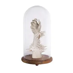 Zean Cabangis, Untitled, polyresin, glass, wood