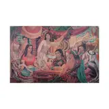 A Decorative Print, Princess Urduja, 1957, print on textile
