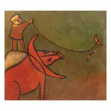 F. Life, Untitled, oil on board