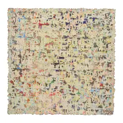 Unlitext by Sam Penaso, acrylic on canvas, sold Jan 2023