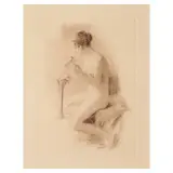 Fernando Amorsolo, Nude, lithograph