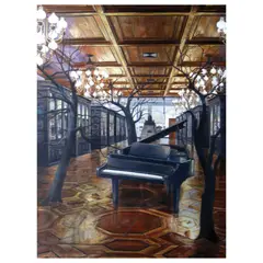 The Sound of Truths by Ronald Jeresano, oil on canvas, sold Oct 2022