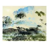 Lapping Waters by Juvenal Sansó Garrit, gouache on paper, sold Oct 2022