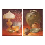 Melencio Sapnu, a) Untitled (Still Life)
b) Untitled, a) oil on canvas b) oil on canvas