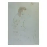 José T. Joya, Nude, pastel on paper
