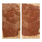 Seifred Guilaran, Silip, pen on paper bag