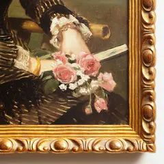 Félix Resurrección Hidalgo, Portrait of Luisa Piñeyro y Merino
(Lady on a Bamboo Chair), oil on canvas