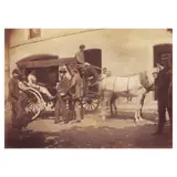 Pedro Paterno on the Road, Informal portrait of Pedro Paterno beside horse carriage, Photograper Unknown