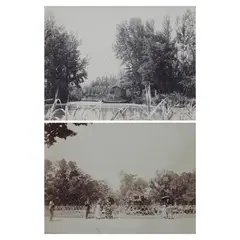 A Paterno Summer, Consisting of
a) A view of the river b) Pedro Paterno and friends, Photographer Unknown